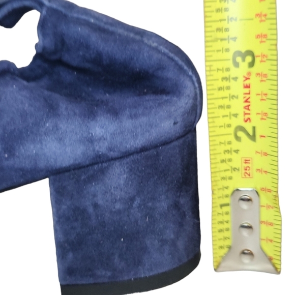 Everlane The Day Heel Women's Navy Suede Shoes SZ US 10 - Picture 5 of 15